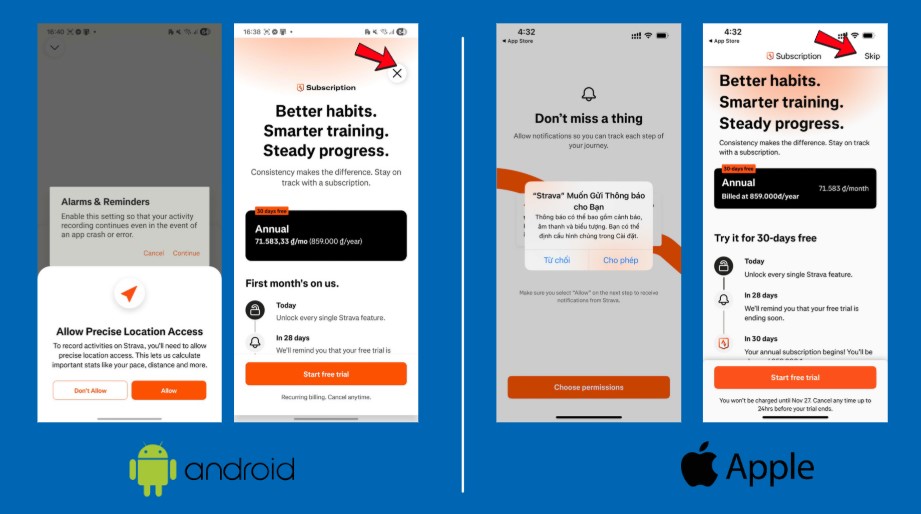 Cách đăng ký tài khoản strava