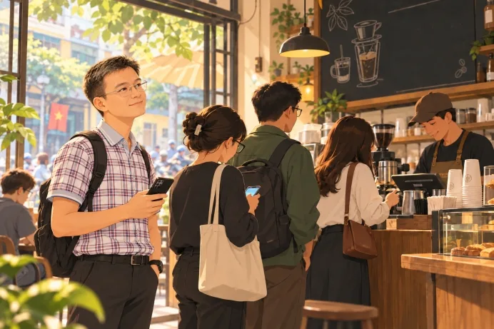 Xếp hàng mua cà phê, chú Nha học được gì từ vài phút chờ đợi?